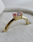 Champagne Sapphire Marquise Ring