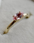 Champagne Sapphire Marquise Ring