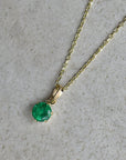 14k 6-Prong Mount Gemstone Necklace | Magpie Jewellery