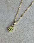 14k 6-Prong Mount Gemstone Necklace | Magpie Jewellery