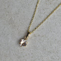 14k 6-Prong Mount Gemstone Necklace | Magpie Jewellery