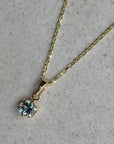 14k 6-Prong Mount Gemstone Necklace | Magpie Jewellery