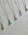 14k 6-Prong Mount Gemstone Necklace | Magpie Jewellery