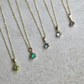 14k 6-Prong Mount Gemstone Necklace | Magpie Jewellery