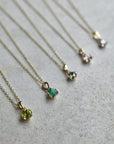 14k 6-Prong Mount Gemstone Necklace | Magpie Jewellery