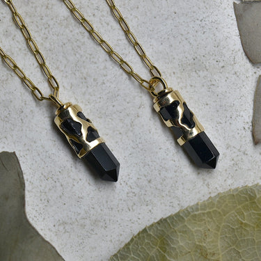 Caged Onyx Necklace | Magpie Jewellery