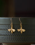 Tiny Bee Drop Earrings | Magpie Jewellery