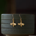 Tiny Bee Drop Earrings | Magpie Jewellery