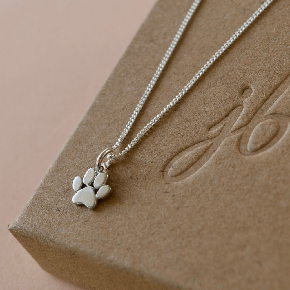 Dog Paw Charm Necklace | Magpie Jewellery