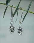 Tiny Pinecone Drop Earrings | Magpie Jewellery