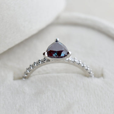 Trillion Cut Alexandrite Engagement Ring | Magpie Jewellery