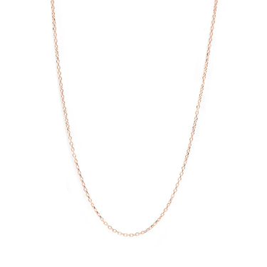 14k Rose Gold Diamond Cut Nccklace