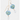 Niobium Drop Earrings with a diamond shaped pendant featring a blue floral design accented with green