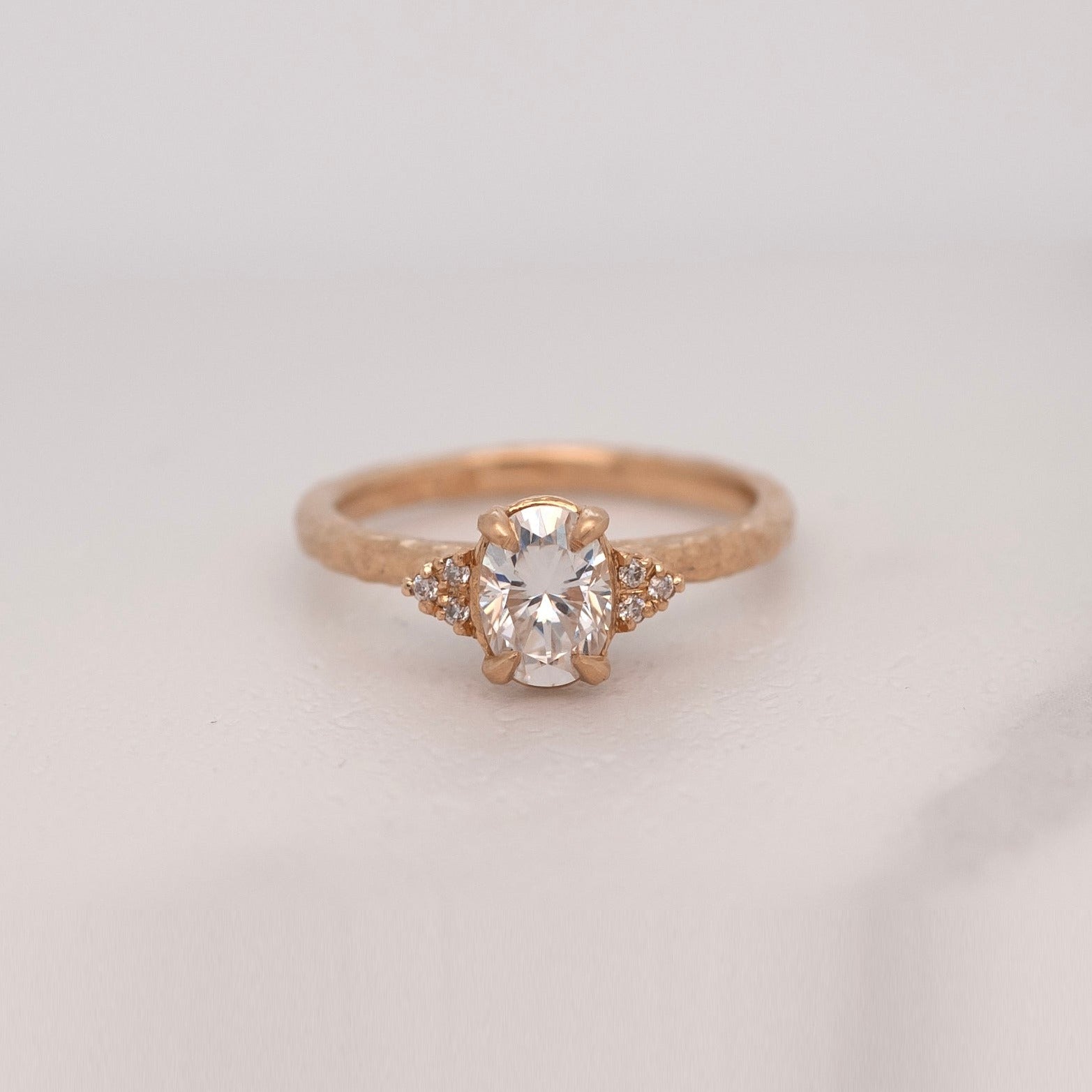 'Eloise' Gold & Moissanite Ring | Magpie Jewellery