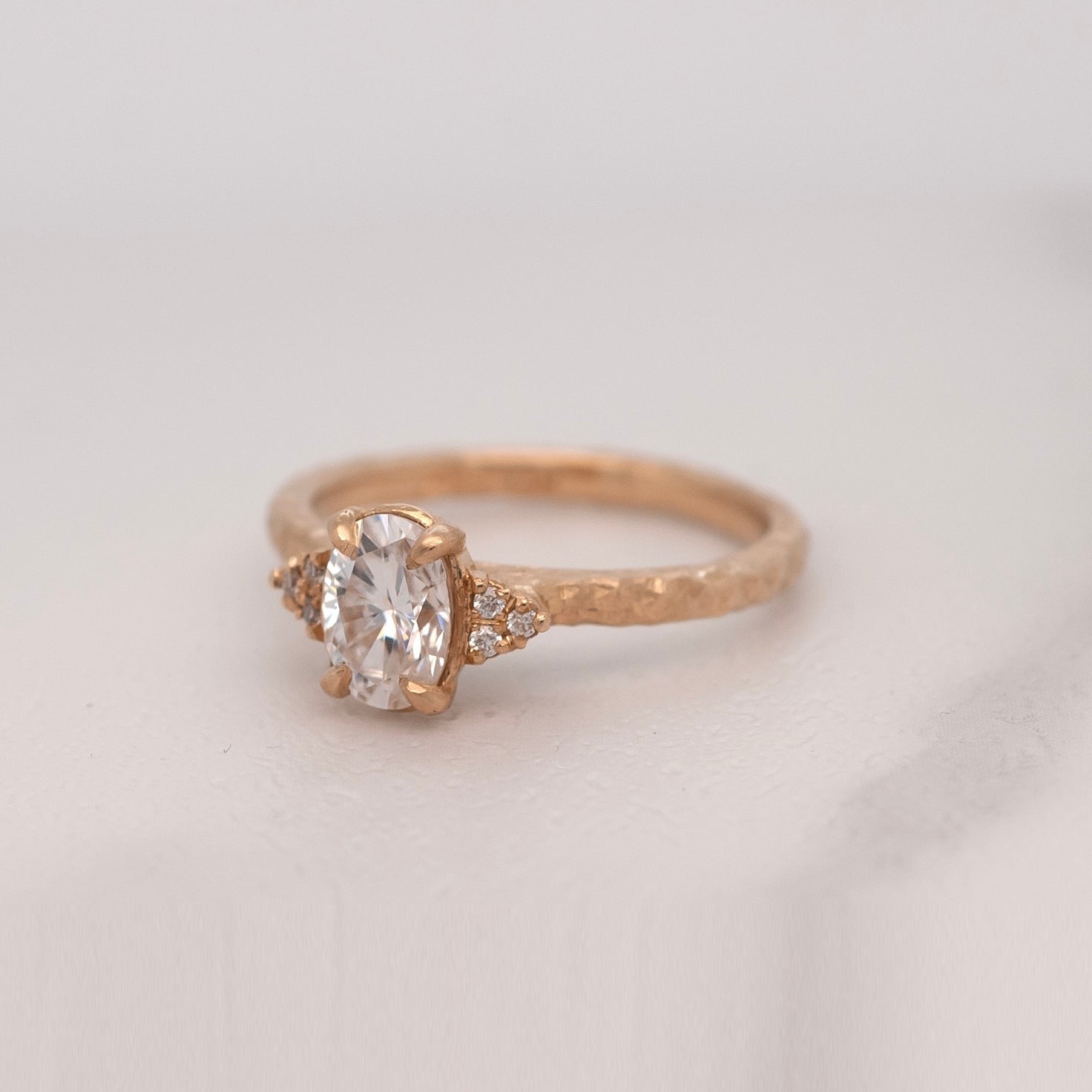 'Eloise' Gold & Moissanite Ring | Magpie Jewellery