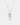 Two-tone pendant necklace with rectangular pewter piece, colorful white glass beads and pearl