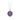 Sterling Silver Talisman necklace with a bright purple background depicting a Large grand tree with long roots embeded deep in the earth