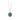 14k Yellow gold talisman necklace with a bright Blue background depicting a lion standing in flames with the words "Timor Non Impedit Actum" written around the lion