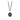 Black sterling silver necklace with a 14k yellow gold talisman depicting a Lion standing around flames with the words "Timor Non Impedit Actum" wriiten around the lion