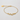 Gold Plated Silver Bracelet with 5 Tiny Bluebell Flowers
