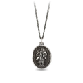 Sterling silver talisman necklace depicting the goddess of earth, gaia.
