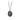 Sterling silver talisman necklace depicting the goddess of earth, gaia.