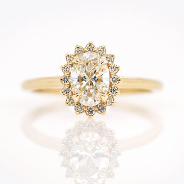 Oval Diamond Halo with 0.73ct Lab Grown Diamond | Magpie Jewellery