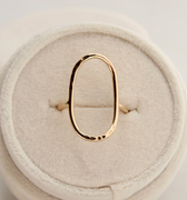 Oval Shaped Geo Ring  | Magpie Jewellery