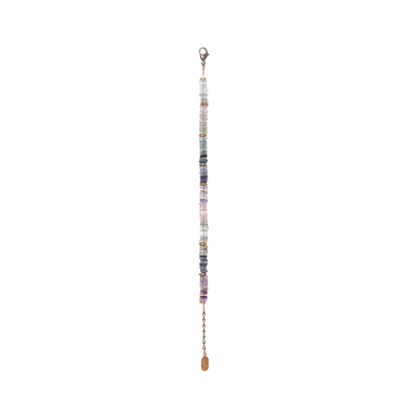 Ombre Bracelet is like a wintry rainbow with Iolite accents and recycled brass beads.