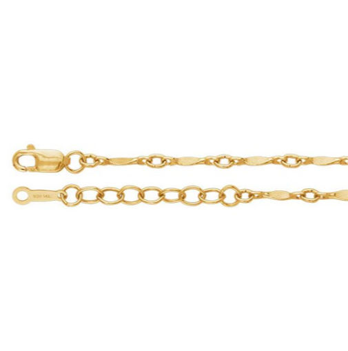 Dapped Bar &amp; Link Chain Bracelet