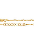 Dapped Bar & Link Chain Bracelet