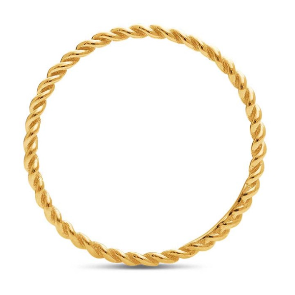 Gold Twist Stacking Ring
