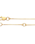 14K Yellow Gold 0.5mm Venetian Adjustable Box Chain