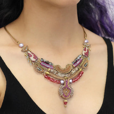 Berry Blush Set, Pearvia Necklace