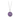 Sterling Silver Necklace With a violet background under a talisman depicting a horse