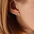 Gem Crescent Studs | Magpie Jewellery