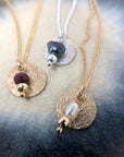 Mini Gemstone Halo Necklace | Magpie Jewellery