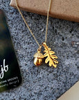 OAK + ACORN CHARM NECKLACE | Magpie Jewellery