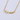 Gold Plated Silver In Line necklace with gold flowers with white petals