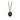Inner Vision Bronze Necklace Depicting a closed eye surrounded by stars under a crescent moon