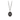 Inner Vision Sterling SIlver Necklace Depicting a closed eye surrounded by stars under a crescent moon