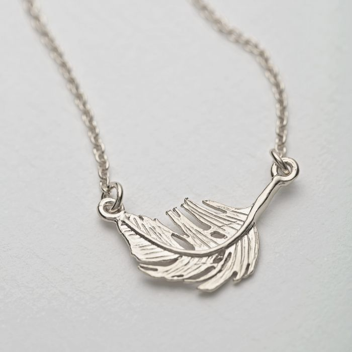 Silver Little Feather Necklace