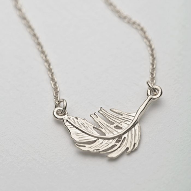 Silver Little Feather Necklace