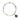 Sea toned Aquamarine Beaded bracelet with a Bronze Talisman Depicting A Heart