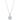 Sterling Silver Rhodium Plated Moissanite Flower Pendant chain included.