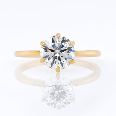 1.52ct Round Brilliant Lab Grown 6 Prong Solitaire | Magpie Jewellery