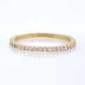 Fine 14k Yellow Gold Partial Eternity Band | MAgpie Jewellery