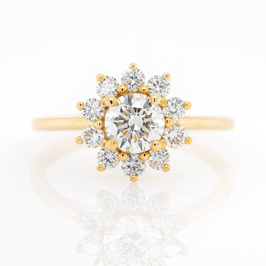 0.53ct Diamond Halo Ring | Magpie Jewellery