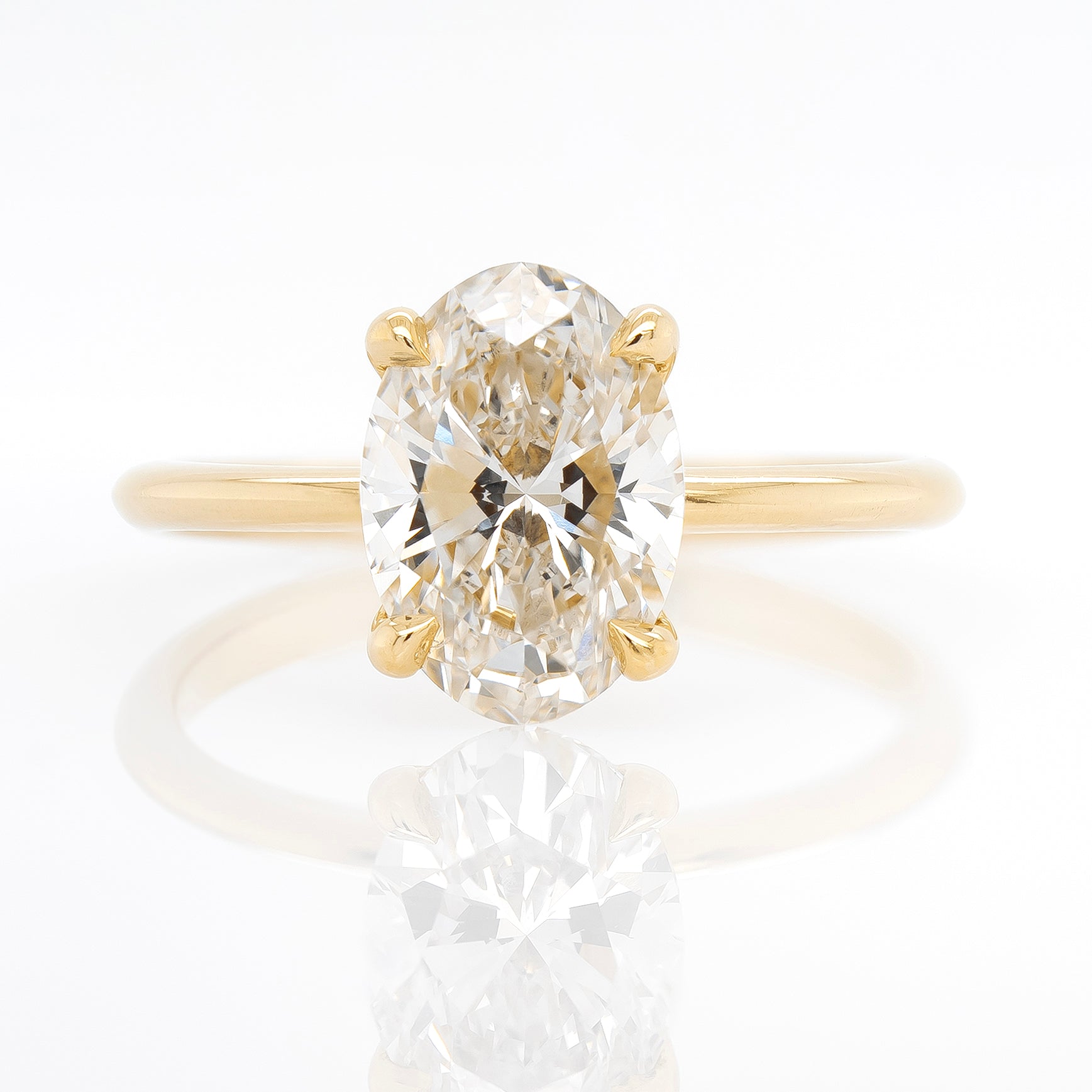 2ct Lab-Grown Oval Diamond Engagement Ring | Magpie Jewellery