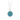 Sterling Silver Necklace with a bright blue background underneath a talisman depicting A Large mandala pattern